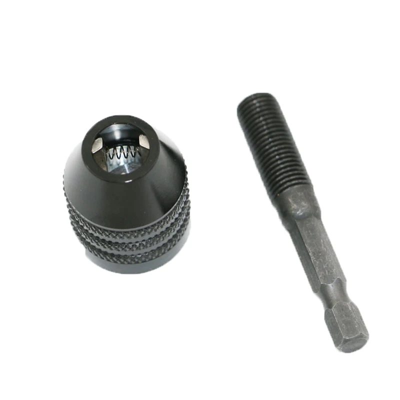URANN 1stk Mini-0.3-8mm Multi Aluminium Borepatron Collet for Dremel Grinder Aksel Roterende Værktøj, Tilbehør Cap 1/4 (6,35 mm)
