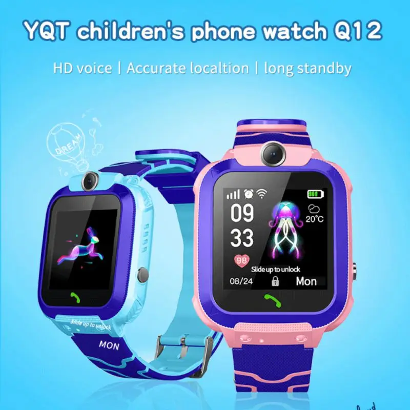 Q12 Børns Smart Ur SOS-Telefon Se For Børn SIM-Opkald Foto Vandtæt IP67 Børn Gave Til iOS Android