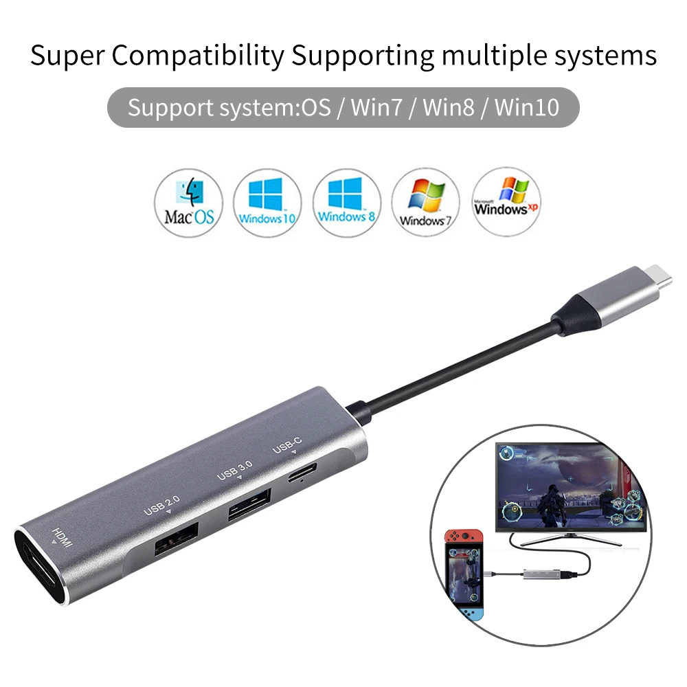 Type C-HUB USB-C Til HDMI 4K USB 3.0 2.0 Dex Tilstand Adapter Dock til MacBook Pro Samsung S10 S9 Huawei P20 Pro USB Docking Stantion