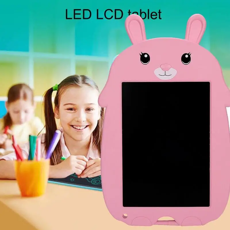 9inch LCD-Tavle Børn Tegnefilm kanin Digital Håndskrift yrelsen Skriftligt Tegning Besked Elektronisk Pad Grafik T2K2