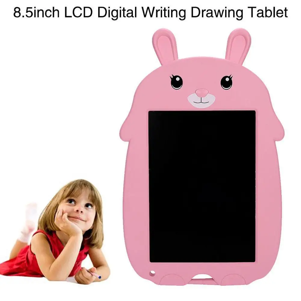 9inch LCD-Tavle Børn Tegnefilm kanin Digital Håndskrift yrelsen Skriftligt Tegning Besked Elektronisk Pad Grafik T2K2