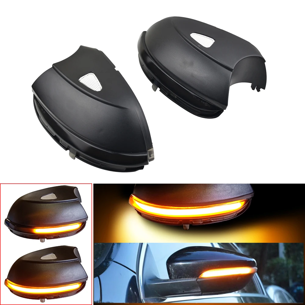 LED-Fløjen, bakspejl Indikator Blinker Repeater Dynamisk blinklys Lys For VW Passat B7 CC Jetta Scirocco MK6 EOS