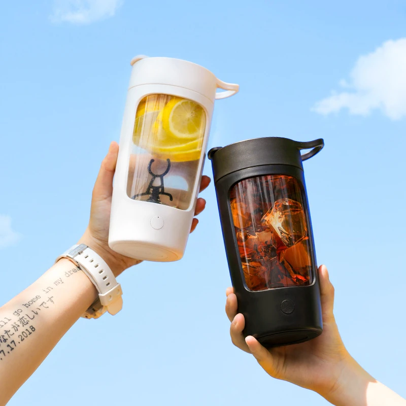 2020 Nye Okt Husstand Bærbare USB-Genopladelige Sport milkshake Kop Kaffe Frugt Blender Mixer Bærbare Mini Størrelse Frugt Juicer