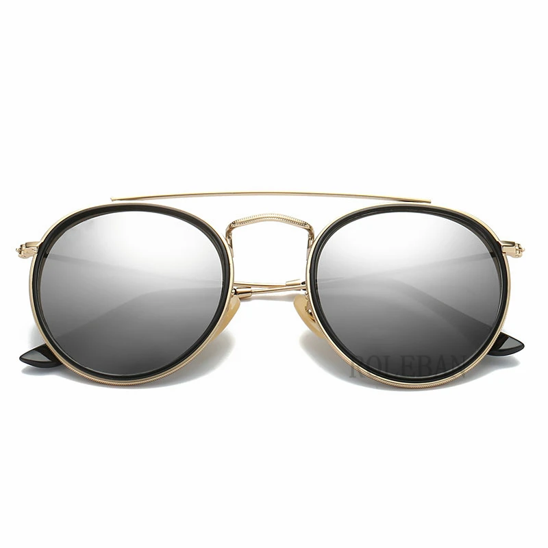 2020 Mode Moderne 3647 Runde Metal Stil Gradient Solbriller Klassiske Vintage Mærke, Design, Sol Briller, Oculos De Sol