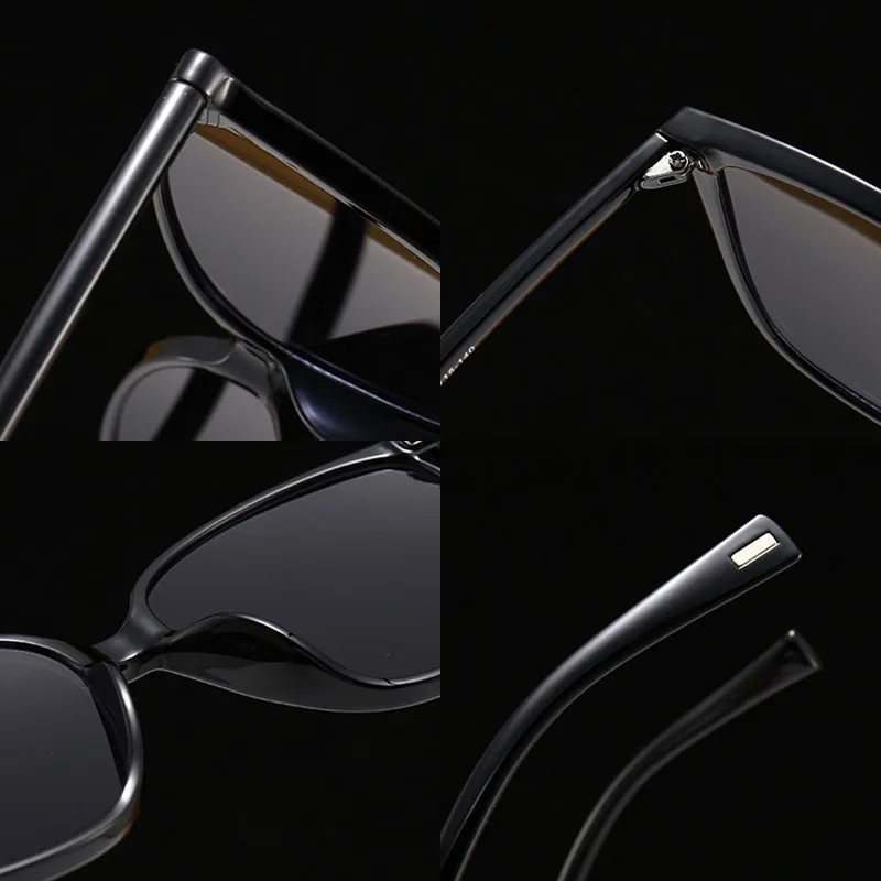 SHAUNA Oversize Square Solbriller Retro Anti-Blåt Lys i Optiske Briller Rammer