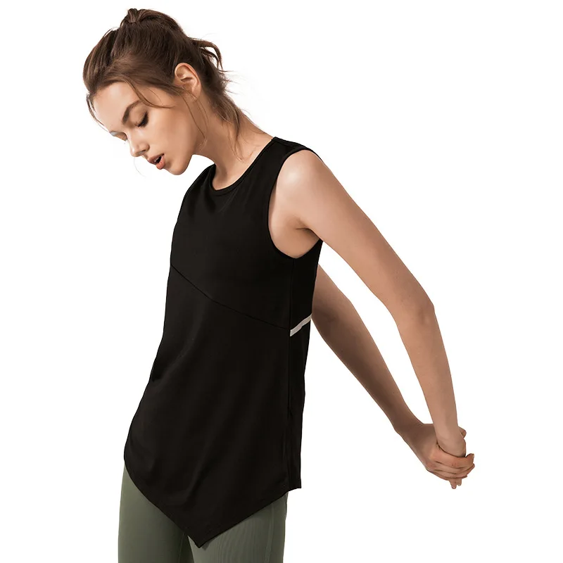 Sommeren Kvinder Sport Vest Kvindelige Afgrøde Yoga-Shirts, der Kører Vest Elastisk Pullover Trænings T-shirt i Loose Tank Tops Fitness Træning Bluse