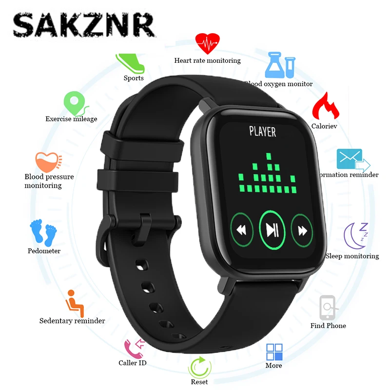 P8 1,4 tommer Smart Ur til Mænd med Fuld Touch Smart Band Trænings-og Tracker puls, Blodtryk Tracker Smart Ur Kvinder Smartwatch