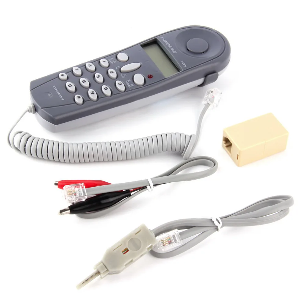 1 Sæt Telefon Butt Test Tester Offense Værktøj Netværk Kabel Sæt Professionel Enhed C019 Ind FOR en Telefon Linie Fejl