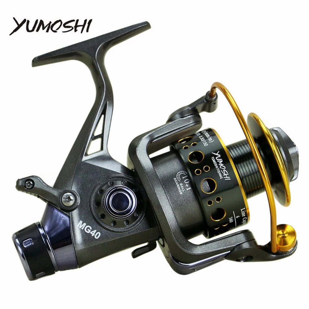 Yumoshi 3000 - 6000 Metal Spinning-Fiskeri Hjuls 10+1BB Saltewater Karpe Fiskeri Hjul Foran og bag bremse Hastighed forholdet 5.0:1 5.2:1