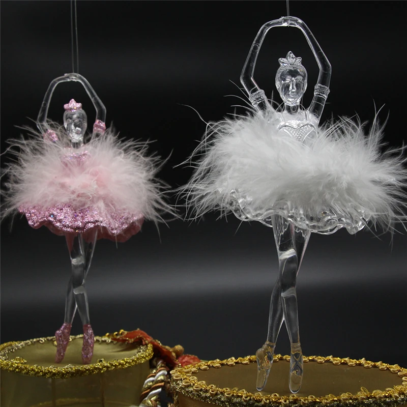Maxsin 1PC mode Akryl tre-dimensionelle ballerina danser Vedhæng DIY Bryllup kreativ boligindretning værktøjer Pynt