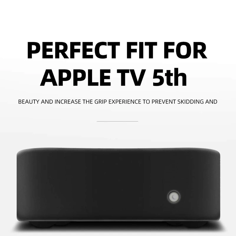 Beskyttende Case Kompatibel med Apple TV 4K 5 / 4.- Anti Slip stødsikker Silikone Cover