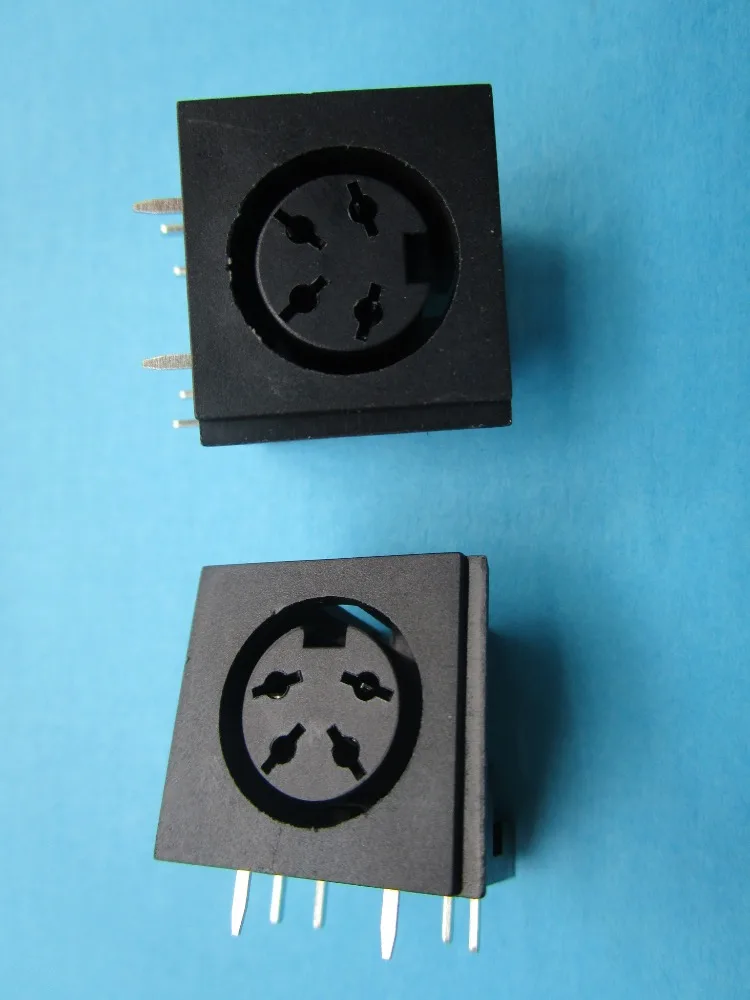 24 pc ' er til DIN-Stik 4-pin Cirkulære Kvindelige S Terminal printmontage-Stik