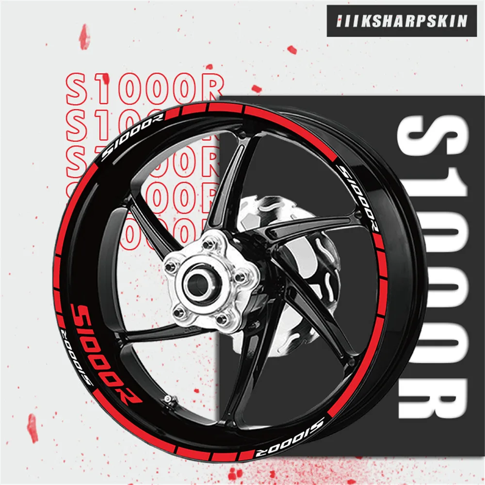 Motorcykel mærkat hjul reflekterende decal dæk vandtæt membran til BMW S1000R S1000 R S 1000R