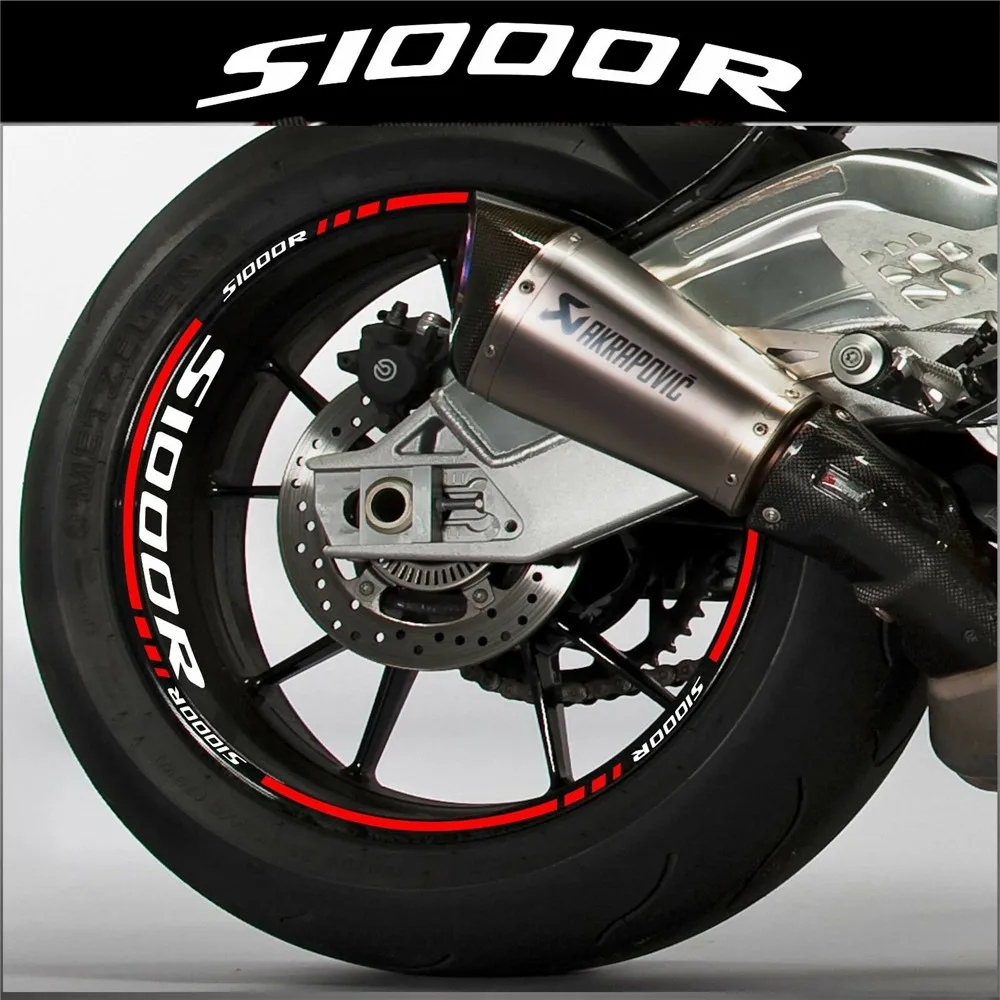 Motorcykel mærkat hjul reflekterende decal dæk vandtæt membran til BMW S1000R S1000 R S 1000R