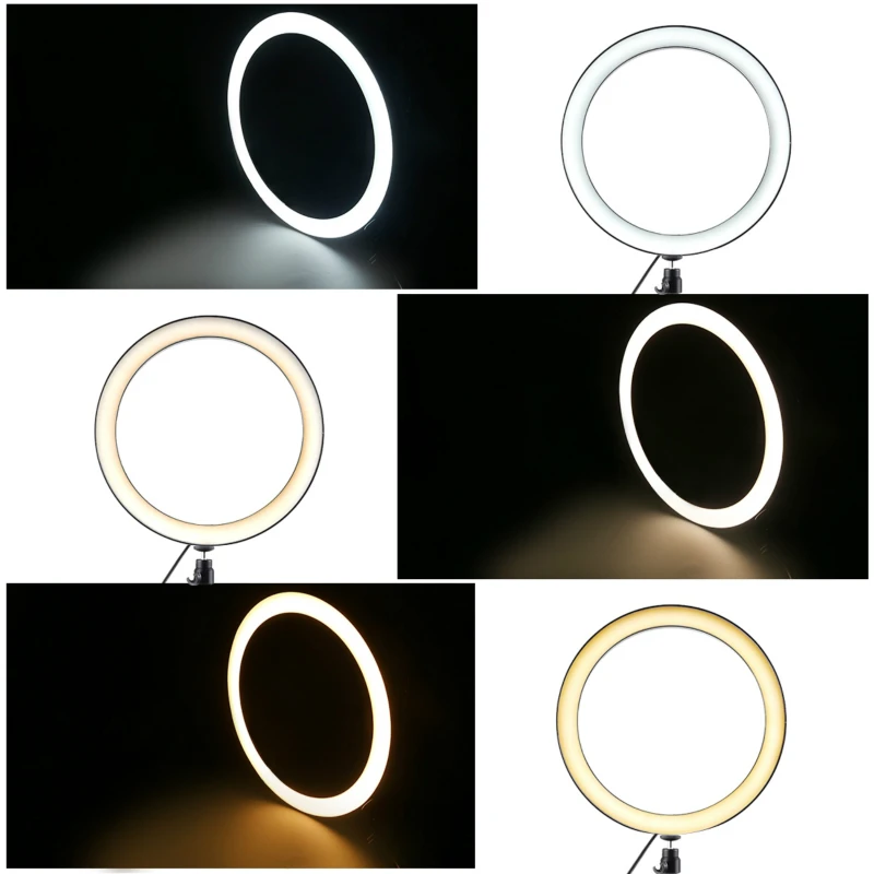 Ring Lampe Supplerende Lys Anker Mobiltelefon Live-Fotografering med selvudløser-Lampe Polarless Dæmpning LED Supplerende Lig