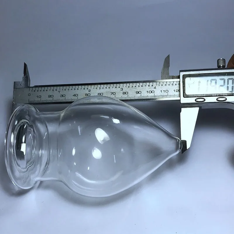 120*72mm stor butt plug gennemsigtigt glas hule anal plug sexlegetøj til kvinde anal dilator expander buttplug g-spot stimulator