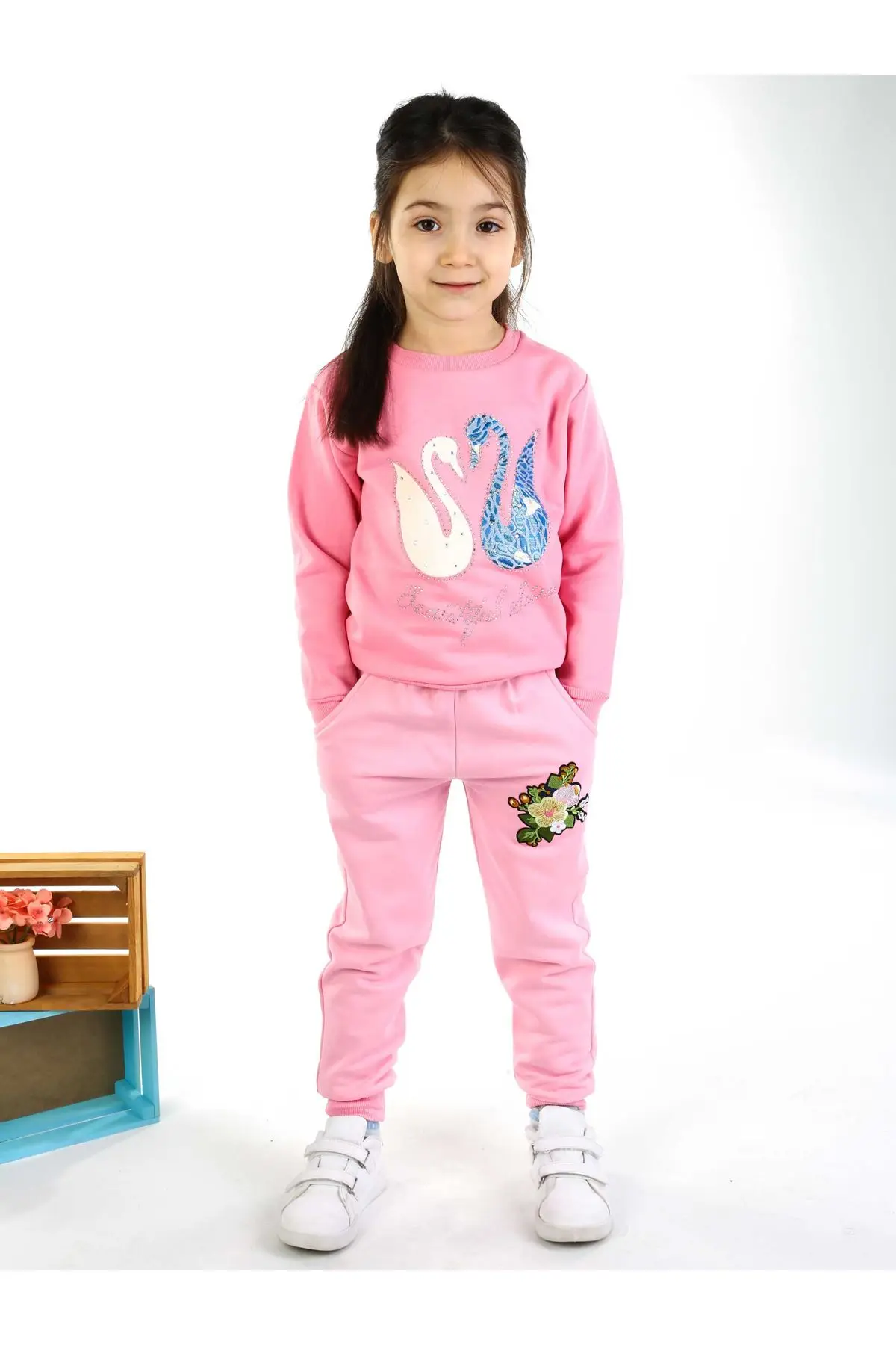 Lys Pink Sæsonåben Pige Barn Sweatshirt