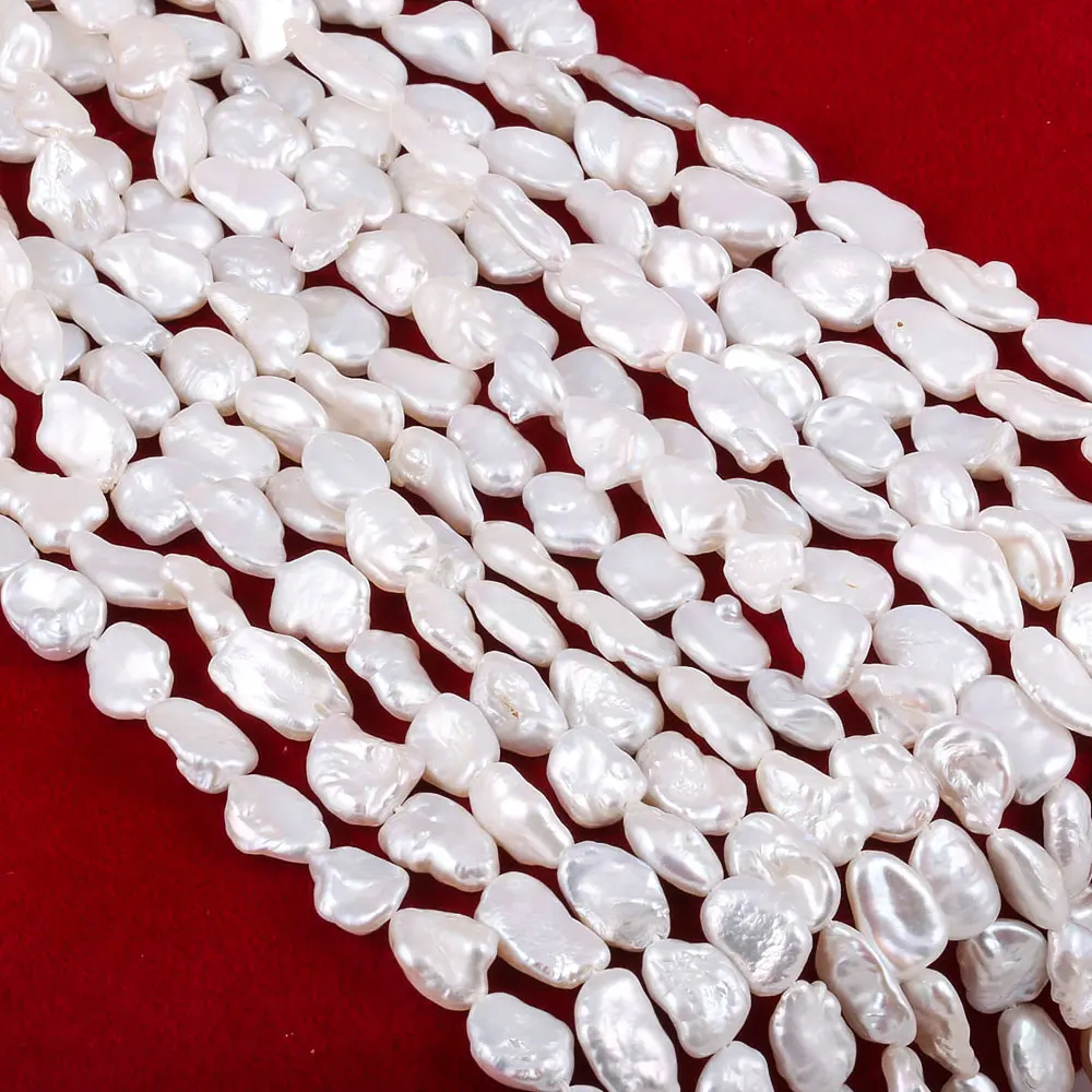 Uregelmæssig Æg Formet Perle, Perle-Perler Naturlige Ferskvands Perler i Barok til Halskæde Armbånd Smykker at Gøre DIY Størrelse 10x15mm