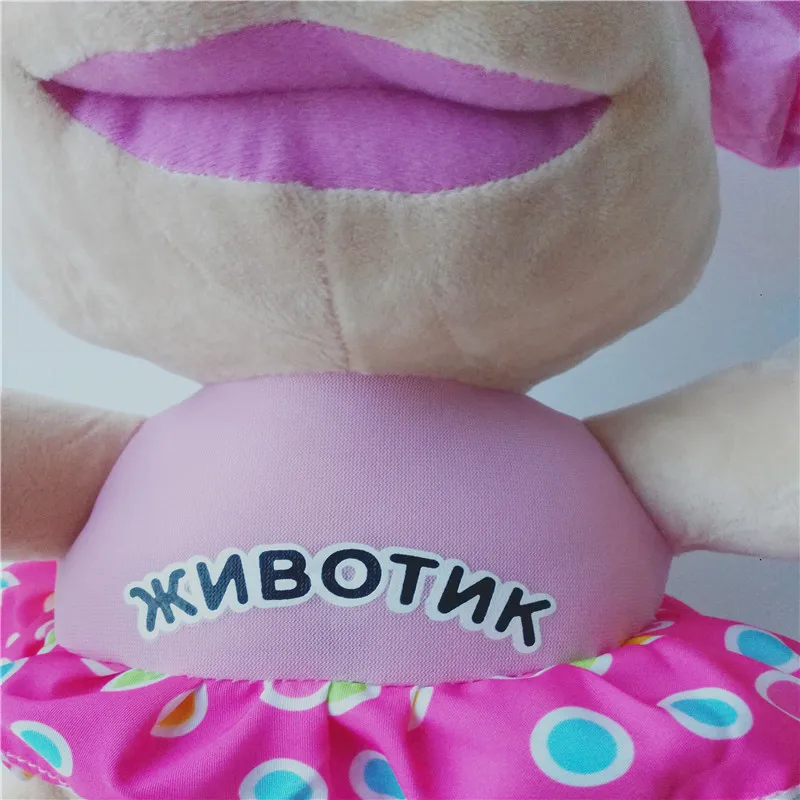 Russisk Talende Toy Hvalp til Pige Musikalske Sang Dog Dukke, Baby Pædagogisk Plys Doggie