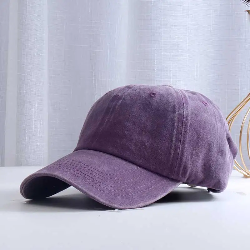 2021 Bomuld Baseball Cap Vasket Klud Mænd Kvinder Snapback Hat Vintage Hip Hop Monteret Caps Solid Farve Far Knogle Casquette