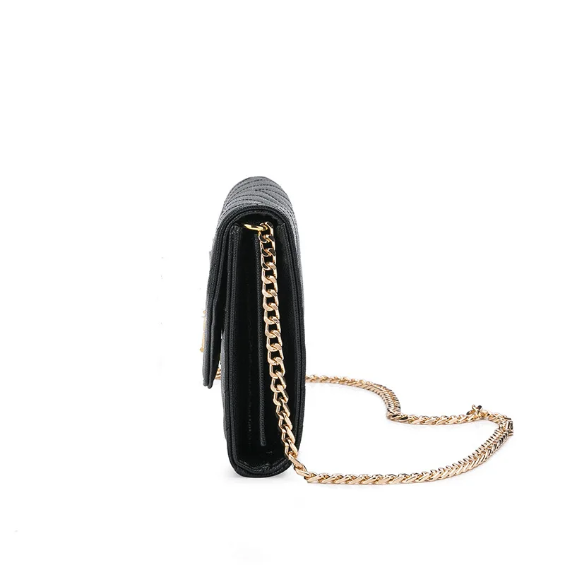 2020 ny læder håndtasker kæde messenger bag kaviar kuvert taske