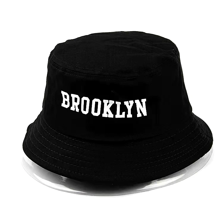 Sommeren Brev Brooklyn panama Bucket Hat Fiskeren Hat til Udendørs Rejse Hat Mode Solen Cap til Mænd, Kvinder Bob Panama spand hatte