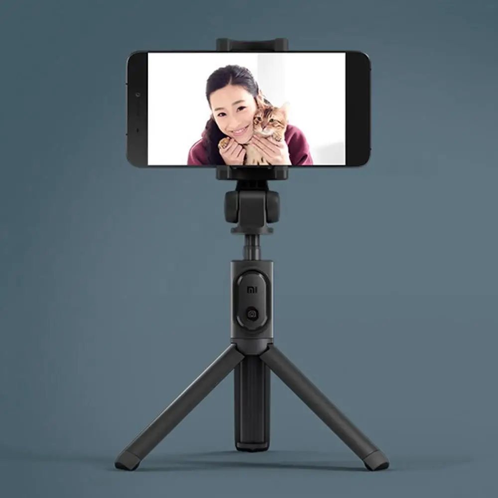 Original Xiaomi Selfie Stick Sammenklappelig 360 Rotation Stativ Knappen Trådløs Fjernbetjening Selfie Stick Til iOS/Android/Xiaomi