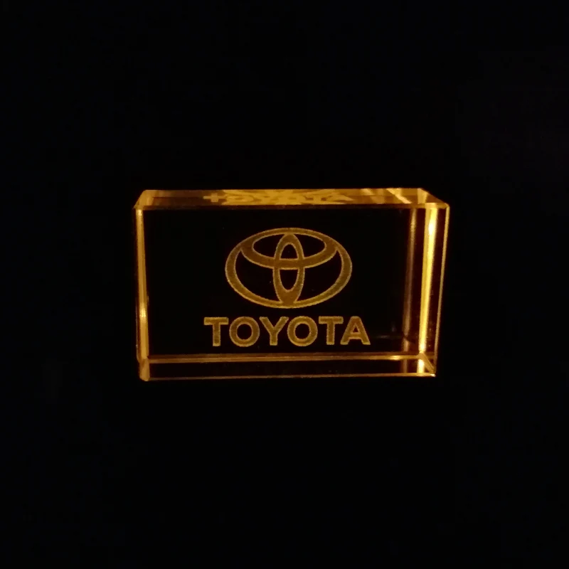 Toyota kristal + metalen USB-flash-drev pendrive, 4GB, 8GB, 16GB, 32GB, 64GB 128GB Externe Opslag Brugerdefinerede Logo memory stick til Gave