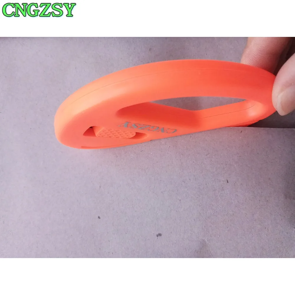 CNGZSY 10STK Wrap Folie Cutter Sikkerhed Snitty Genanvendelse Kniv Kniv Bil Sticker Carbon Fiber Film Installere Skærende Værktøj 10E11
