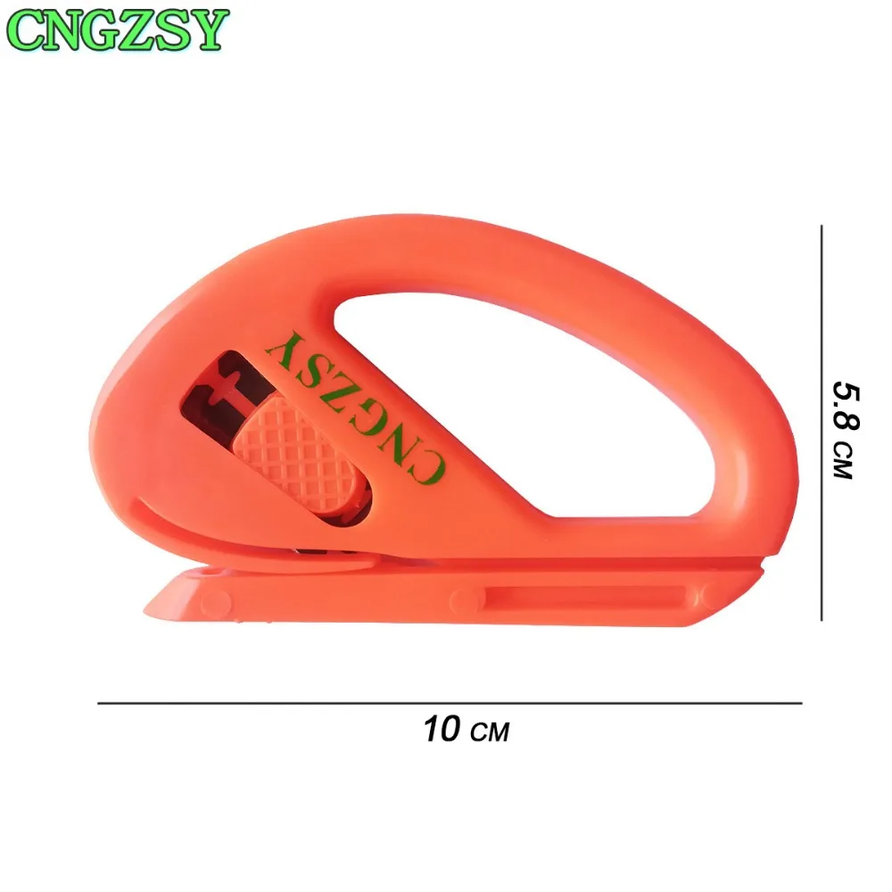 CNGZSY 10STK Wrap Folie Cutter Sikkerhed Snitty Genanvendelse Kniv Kniv Bil Sticker Carbon Fiber Film Installere Skærende Værktøj 10E11