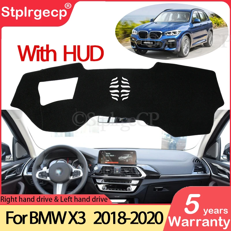 For BMW X3 G01 2018 2019 2020 Anti-Slip Anti-UV-Mat Dashboard Dækker Pad solsejl Dashmat Beskytte Tæppe Tilbehør Bil Pude