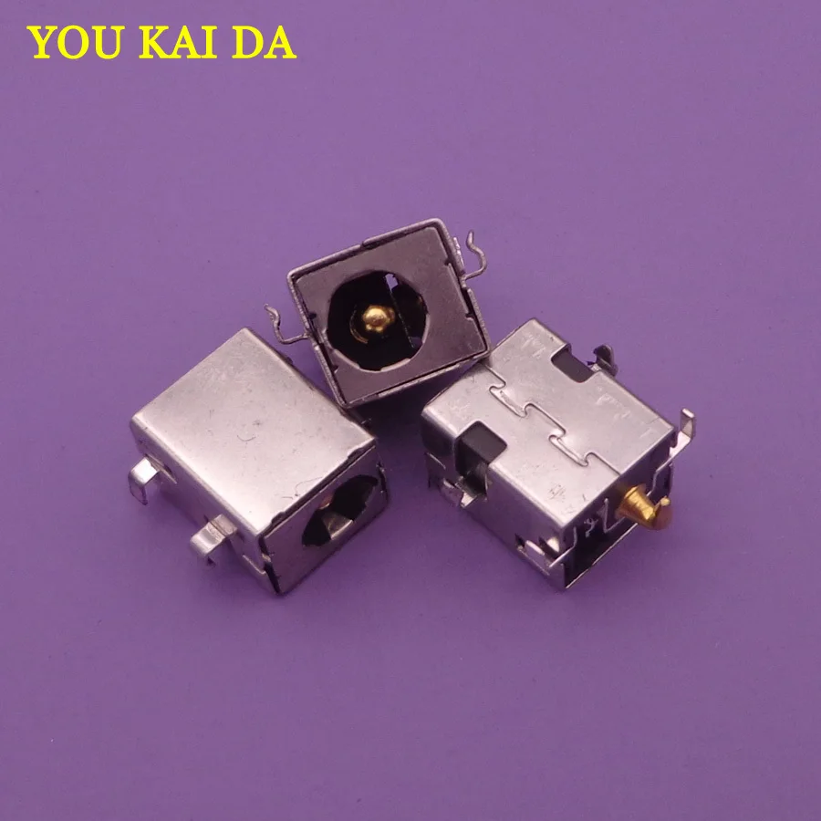 100 x 2,5 mm DC Power Jack Golden pin-kode til Asus K52JR A52 A53 K52 k53 U52 X52 X53 X54 PJ033 A43 X43 A53 A53S U30 X54C U52F BÆRBAR