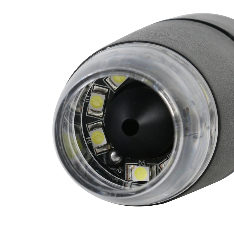 1X - 1000X Digital USB-Interface Elektronisk Mikroskop, Lup 8stk at Berøre LED-Belysning + Metal Beslag Stå