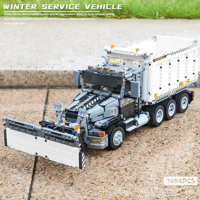 SKIMMEL KING series Sneplov Lastbil Model sæt byggeklodser Samle Mursten Børn Boy ' s DIY Legetøj Julegaver