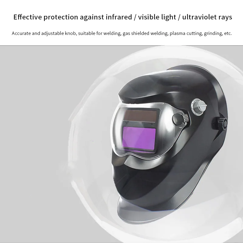 Solar Auto Mørkere Justerbar Svejsning Maske Hjelm Automatisk Svejsning Skjold, Hoved-Monteret Argon Lysbuesvejsning Beskyttende Hætte