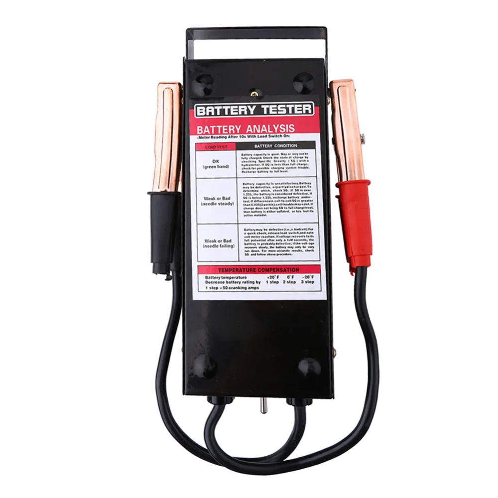 NY Bil Køretøjets Batteri Tester Belastning Drop Opladning System Analyzer Checker Tool 6V-12 V 100Amp kvalitets