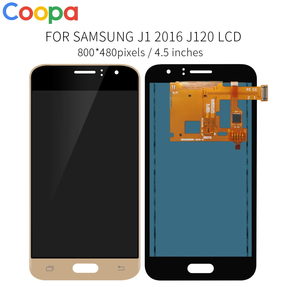 Kan justere lysstyrken på LCD-For Samsung Galaxy J1 2016 J120 J120F J120H J120M LCD-Skærm Touch screen Digitizer Assembly