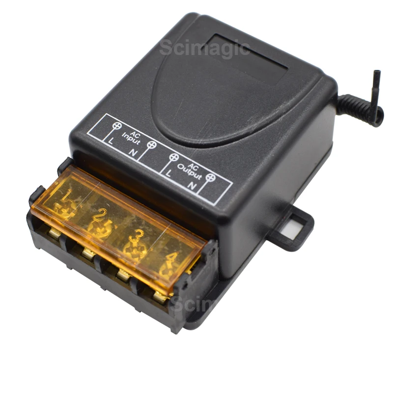 Scimagic 110V 220V 240V 30A Relæ Trådløs RF Smart Fjernbetjening Switch Sender+ Modtager 433MHz Fjernbetjening