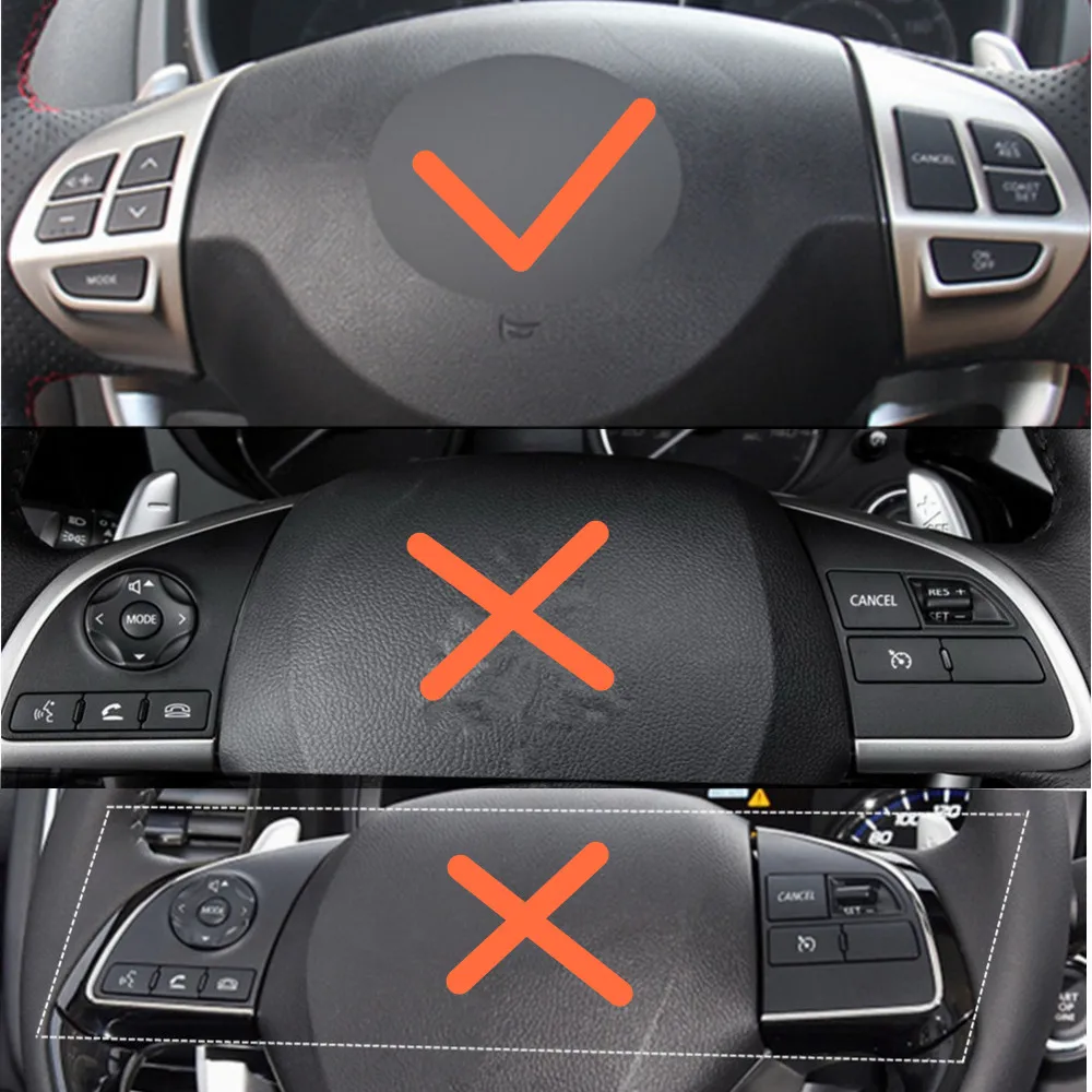 Car -styling-knapperne FOR Mitsubishi ASX Lancer Multi-funktion rattet knapper Gratis fragt