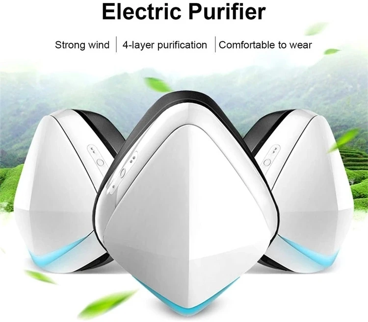 Voksen-deluxe-version af intelligente elektriske ansigtsmaske til udendørs beskyttelse mod støv og formaldehyd luftrenser