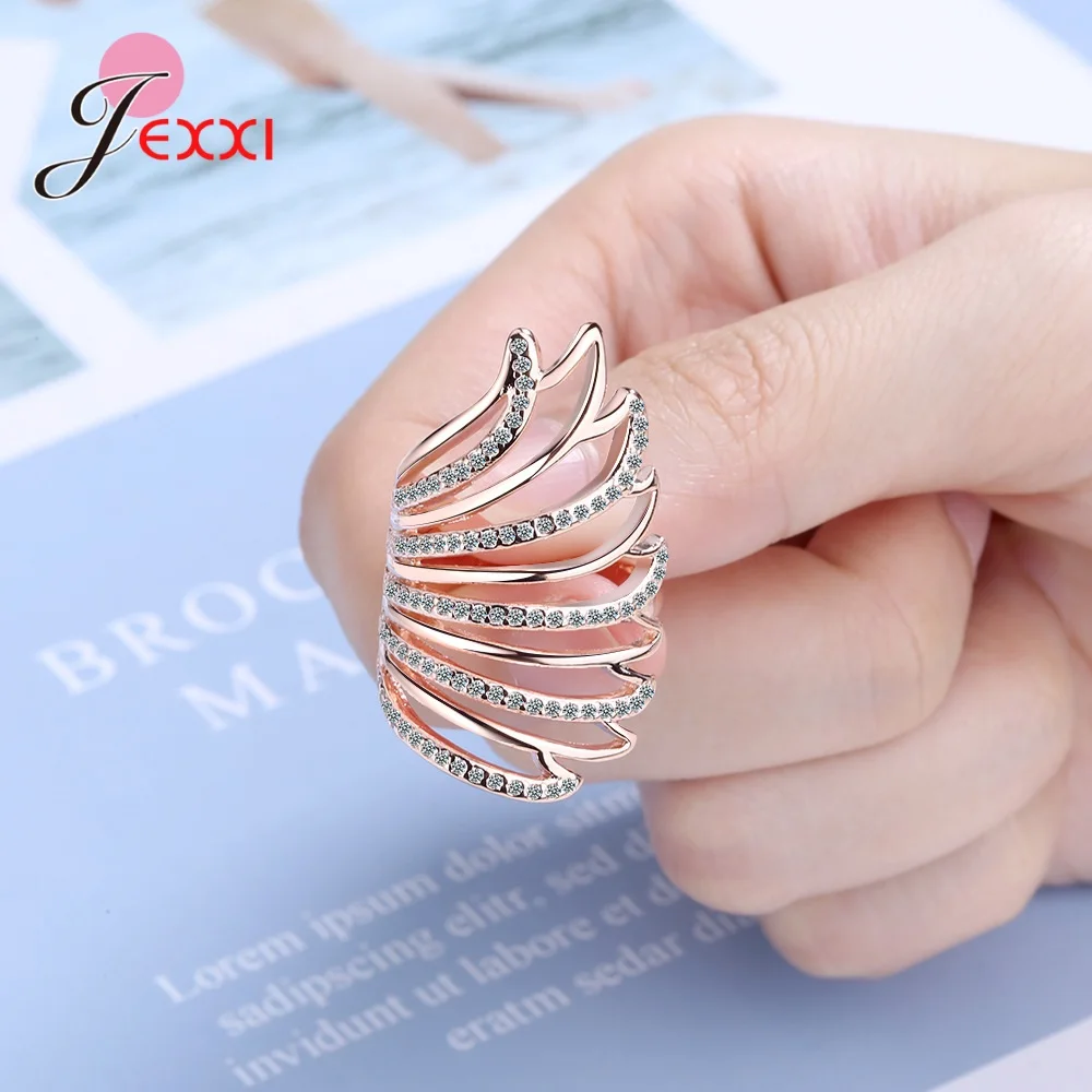 Sterling Sølv 925 Oprindelige Justerbar Finger Ringe Til Kvinder, Piger Og Kvindelige Smykker Tilbehør Bijoux Nye Ankomst