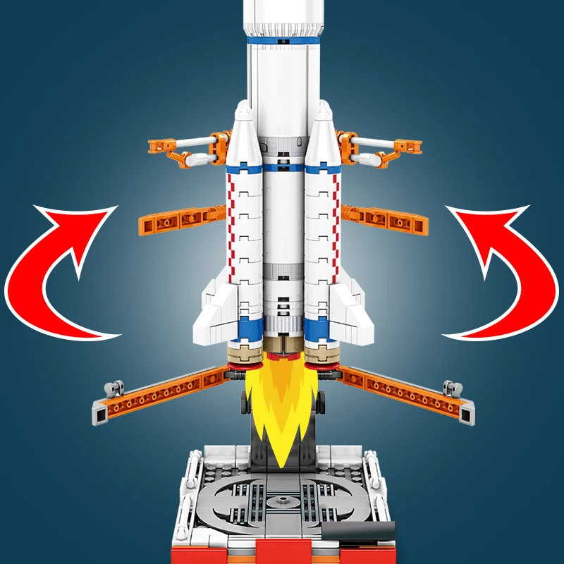 SEMBO City Universet Space Shuttle Satellit-byggesten Skaberen DIY-Technic Raket Astronaut Mursten Legetøj Til Børn Gave