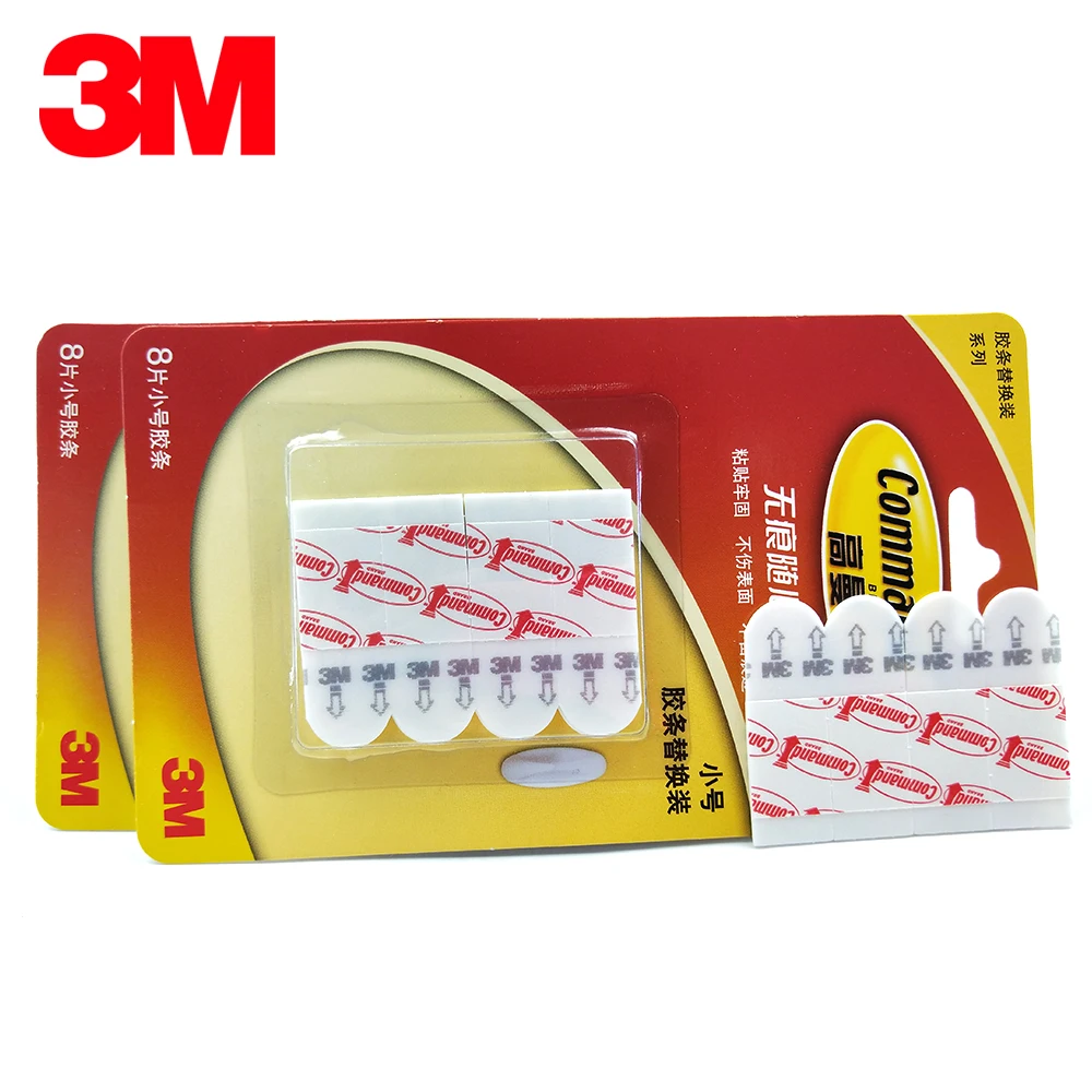 3M command strips Refill tape 3m dobbeltklæbende tape , der er nem at flytte og rehang Kommando Produkter,2 Packs Lille Størrelse