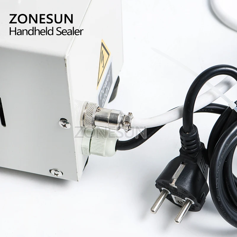 ZONESUN 200mm Direkte varme Tang bærbare impuls forsegling maskine Folie taske sealer til aluminium komposit film snack emballage
