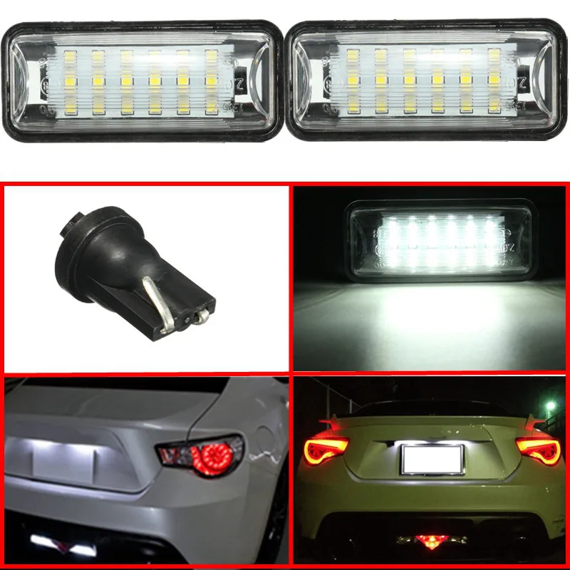 2stk Antal LED Nummerplade Lys Lampe 84912FG110 for Subaru Forester XV Impreza Arv BRZ WRX / WRX STI Wago