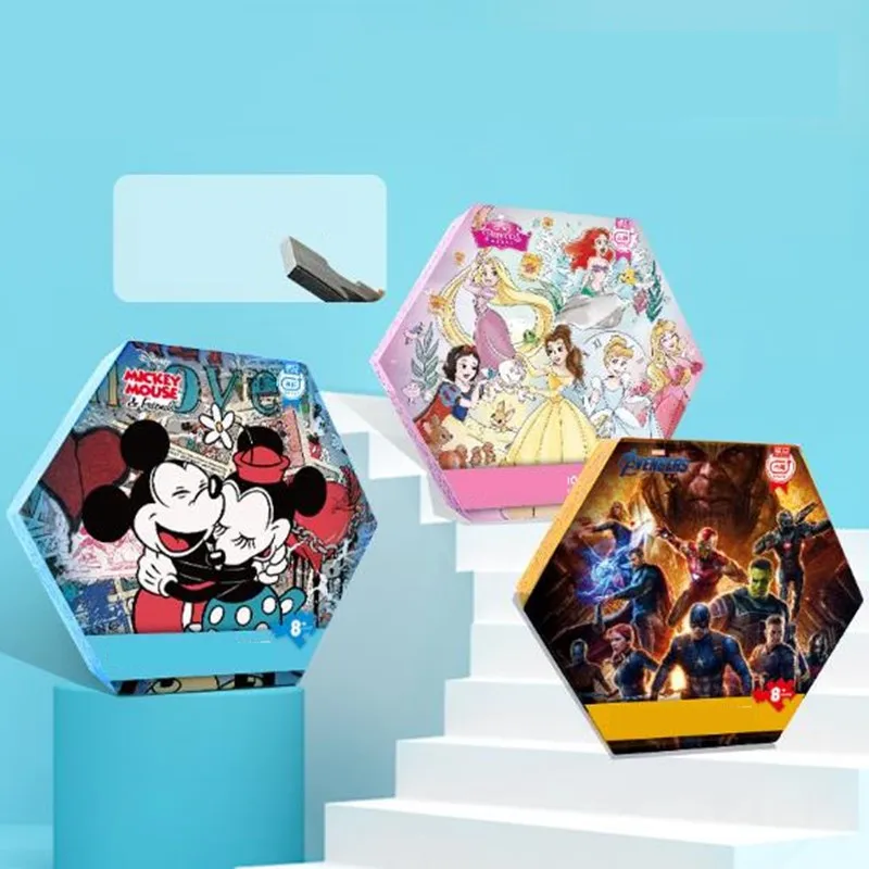 Disney Importeret Blå Kerne Papir Voksen Dekompression 1000 Stykker Prinsesse Mickey Marvel Puslespil Udfordrende Voksen Puslespil