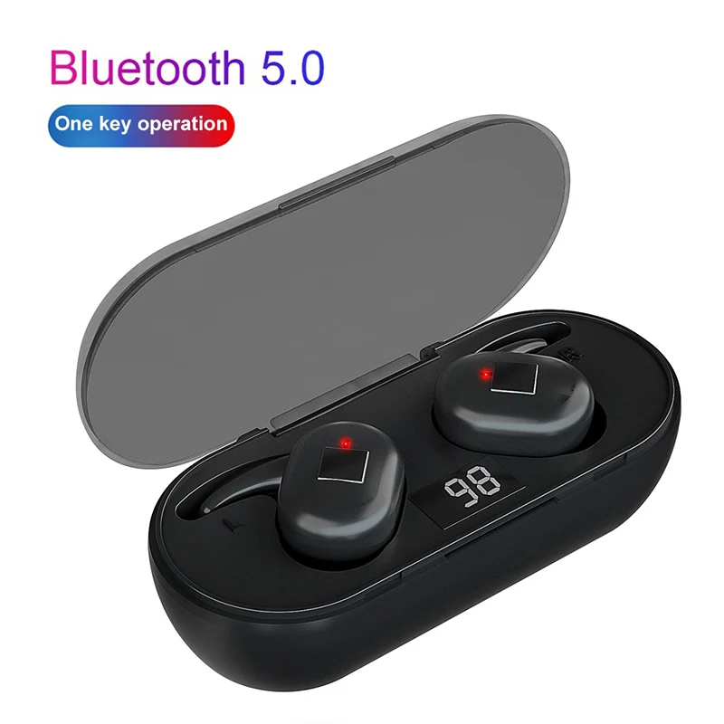 Q1 Trådløse Hovedtelefon Bluetooth-Hovedtelefon TWS Bluetooth-5.0 Musik Hovedtelefoner Stereo Lyd, Støj Reduktion til Alle Telefoner