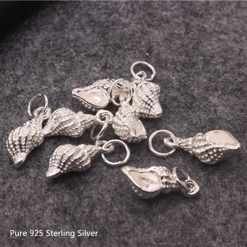 Buyee 925 Sterling Sølv DIY Smykker Resultater Udsøgt Levende Konkylie Vedhæng, Charms til Armbånd Smykker Tilbehør.