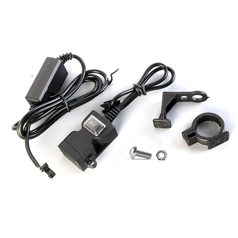 Dobbelt USB-Port 12-24V/9-90V Motorcykel Styret Oplader Adapter til Strømforsyning Stik til Telefon Mobil Vandtæt