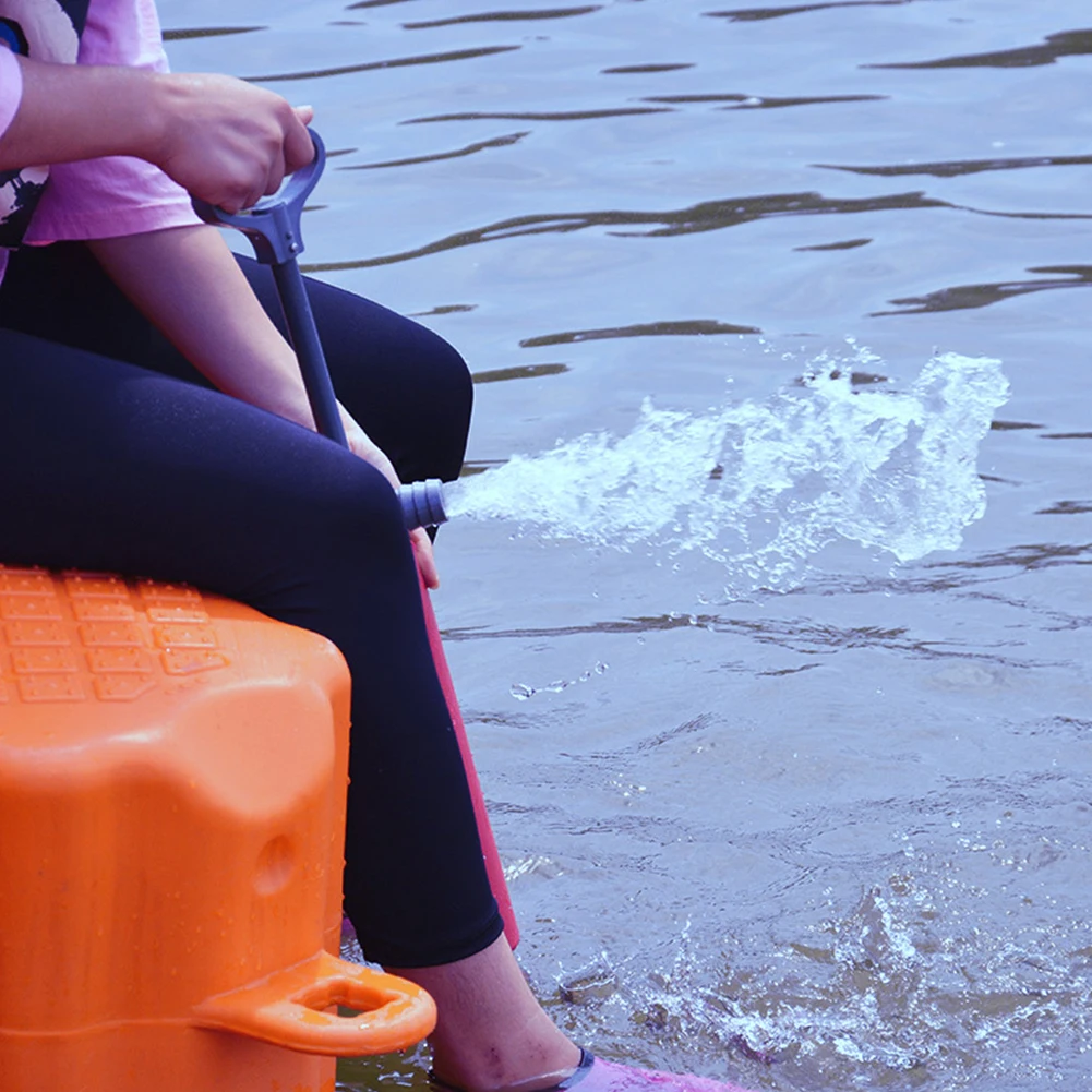 46cm Kajak Hånd Pumpe Kano Flydende Plast Hånd Lænsepumpe for Akut Overlevelse Redning Vand Sports Båd Tilbehør